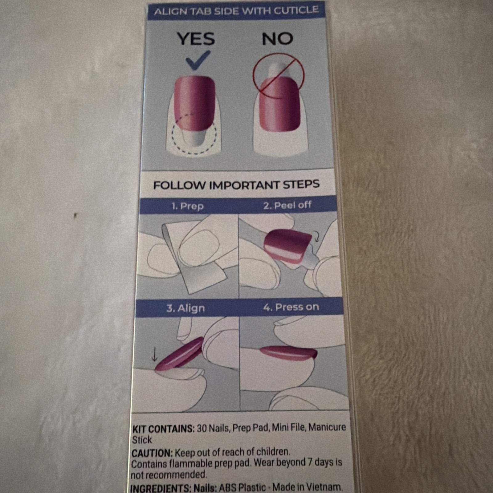 imPRESS Multicolor Holographic Press-On Nails 30 Count Self-Adhesive Full Cover