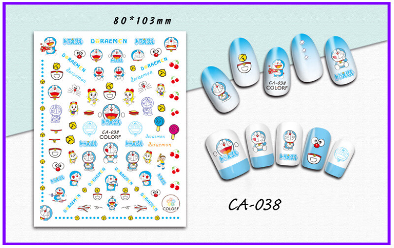 Nail Art 3D Decal Stickers Doraemon CA038