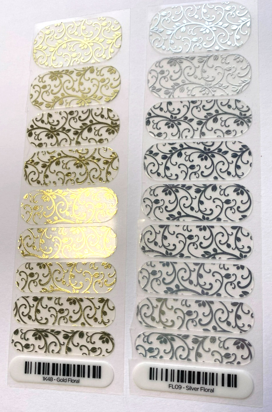 Jamberry Nail Wraps Retired Choice Half Sheet 1/2 Sparkle Glitter Floral Stars