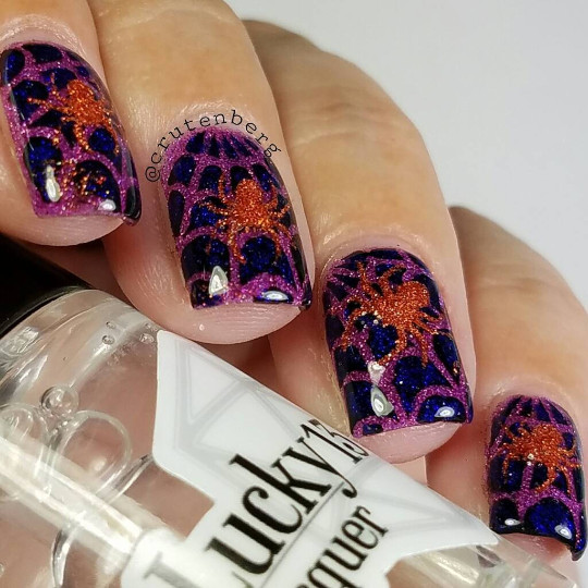 Spider Web Stencils for Nails, Halloween Nail Stickers, Nail Art, Nail Vinyls