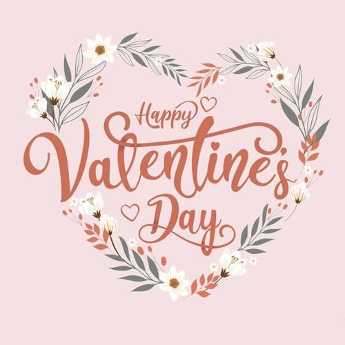 24pcs Heart Press on Nails Short Square Valentines Fake Nails Glitter style12
