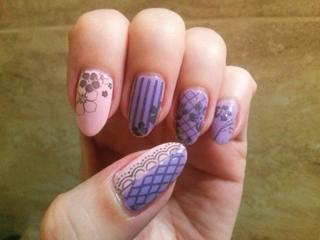 Nail Art Stamping Elegant Lace Template Image Plate BP44