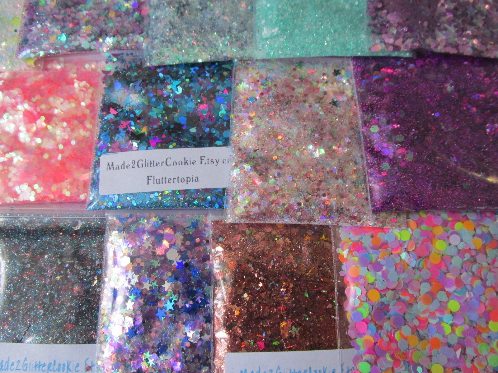 15 bags Glitter mixes for nail art Bundle