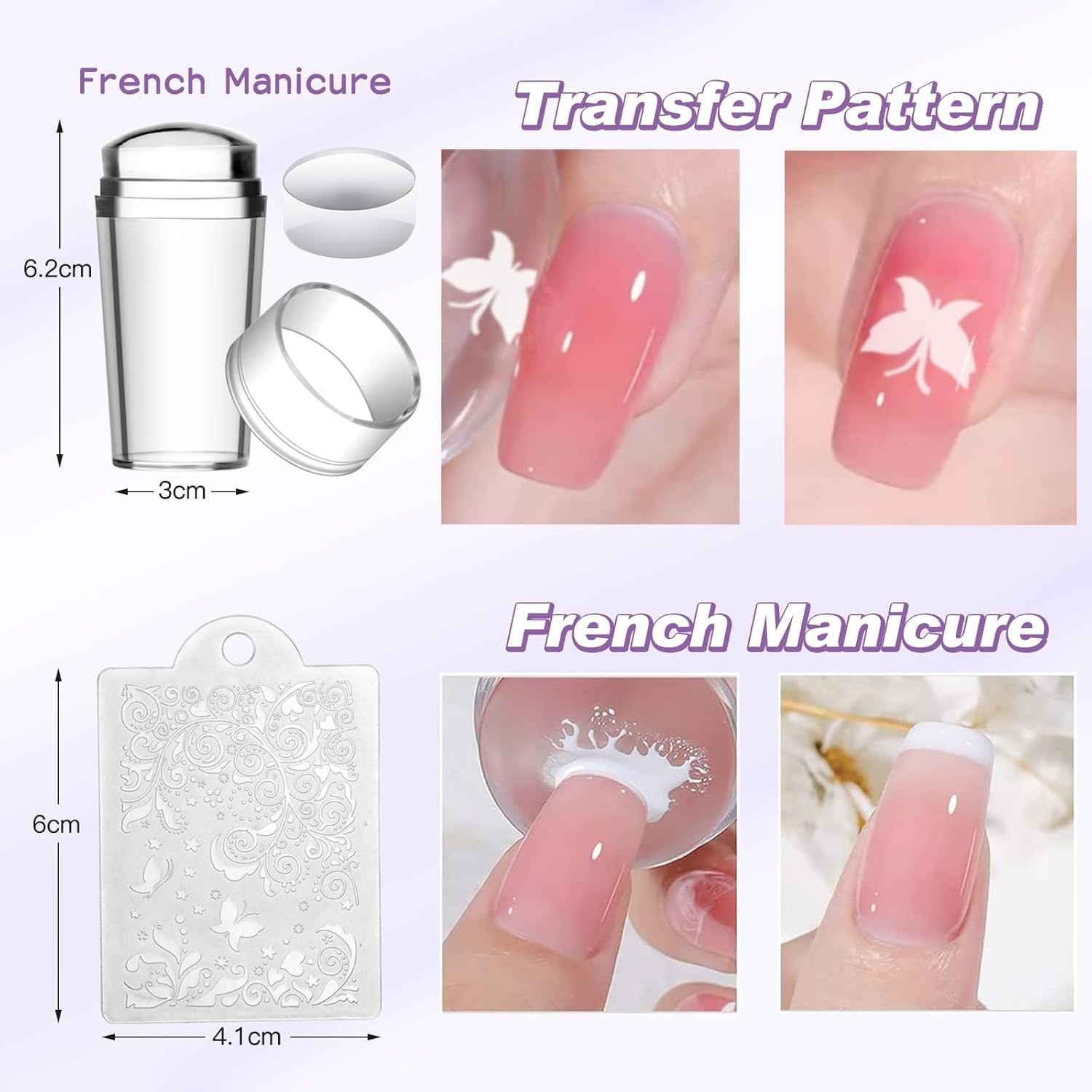 Valentine’s Gift: Nail Art Stamper Kit with 12 Plates & 8 Stunning Gel Polishes