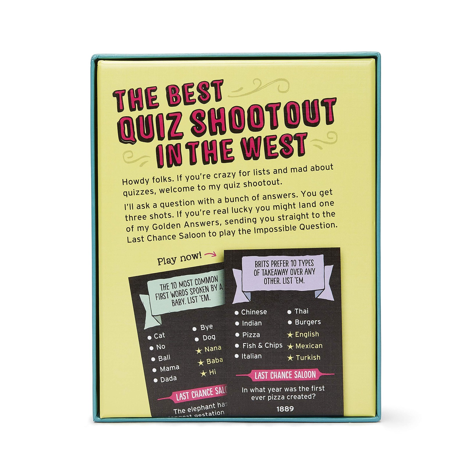 Mr Listers Quiz Shootout: Quick-Fire Party Trivia 8.27 cm x 1.97 x 5.51