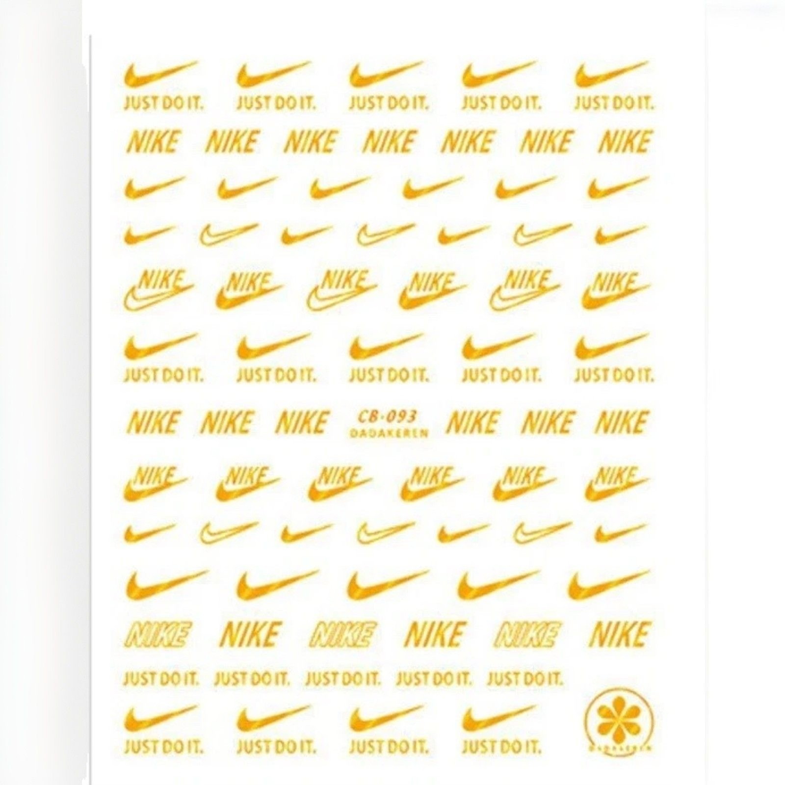 4 pack Nike Nail Art- Gold, Silver, Black, White