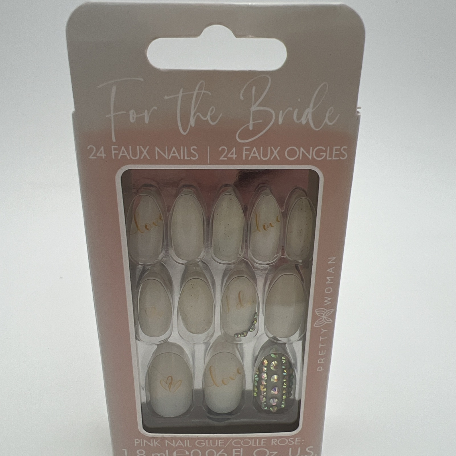 Pretty Woman For The Bride Faux Nails 24 With Glue Included