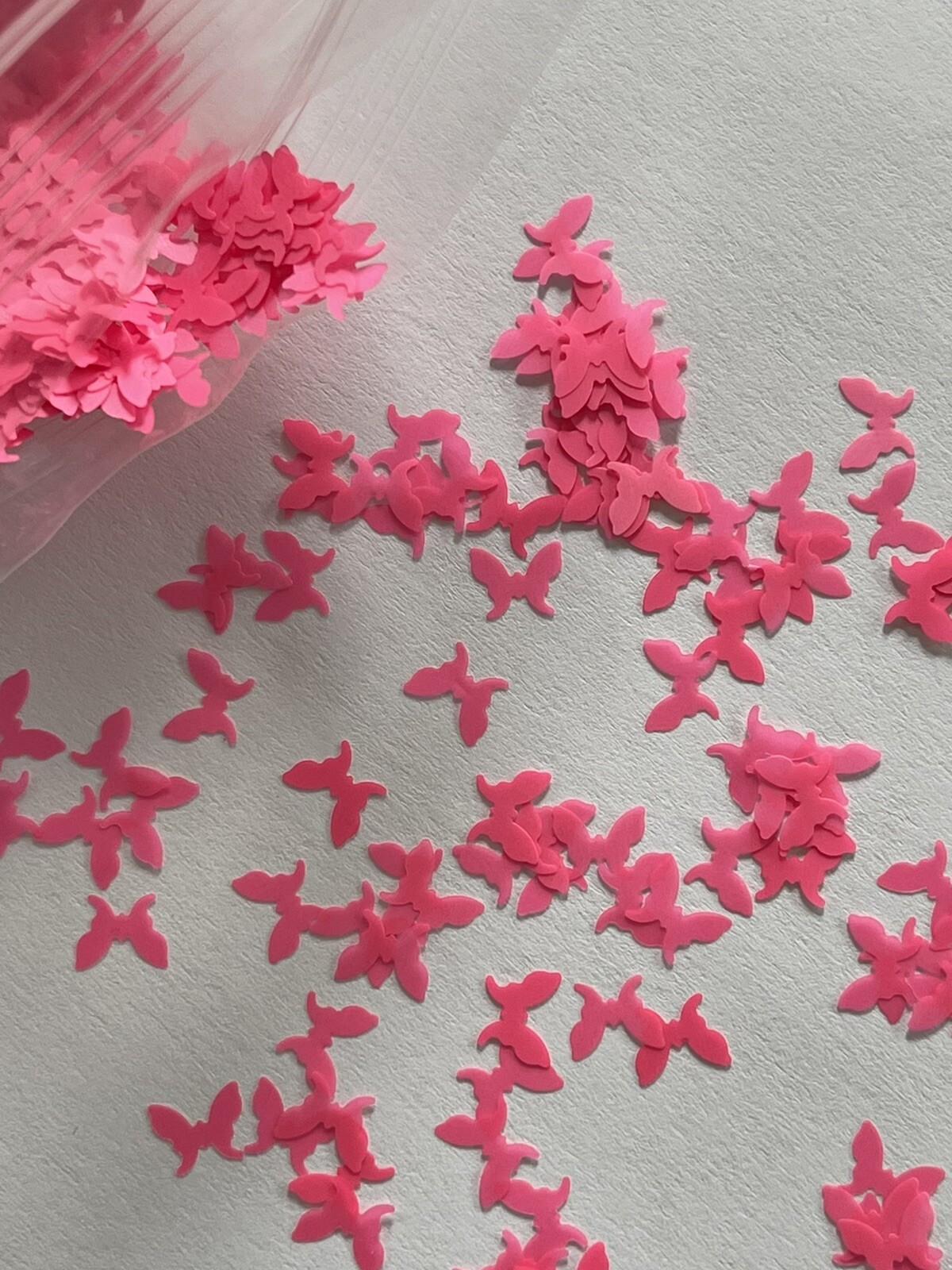 Butterfly 2 Neon Hot Pink Nail Glitter | 1 TSP | Gel Nail Art & Acrylic