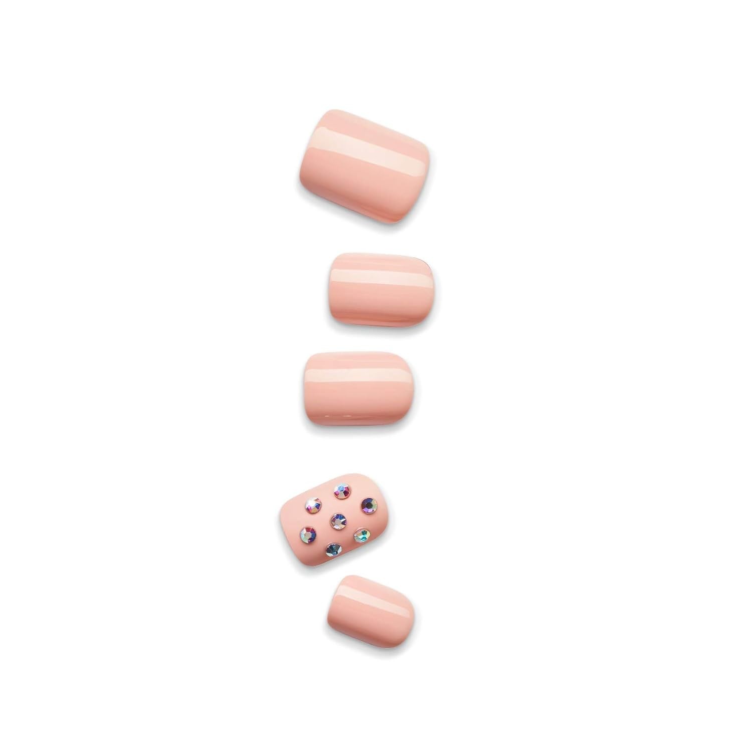 Elegant KISS Pink Press On Nails – ‘Petite Secrets’, 30 Nails, Easy Application