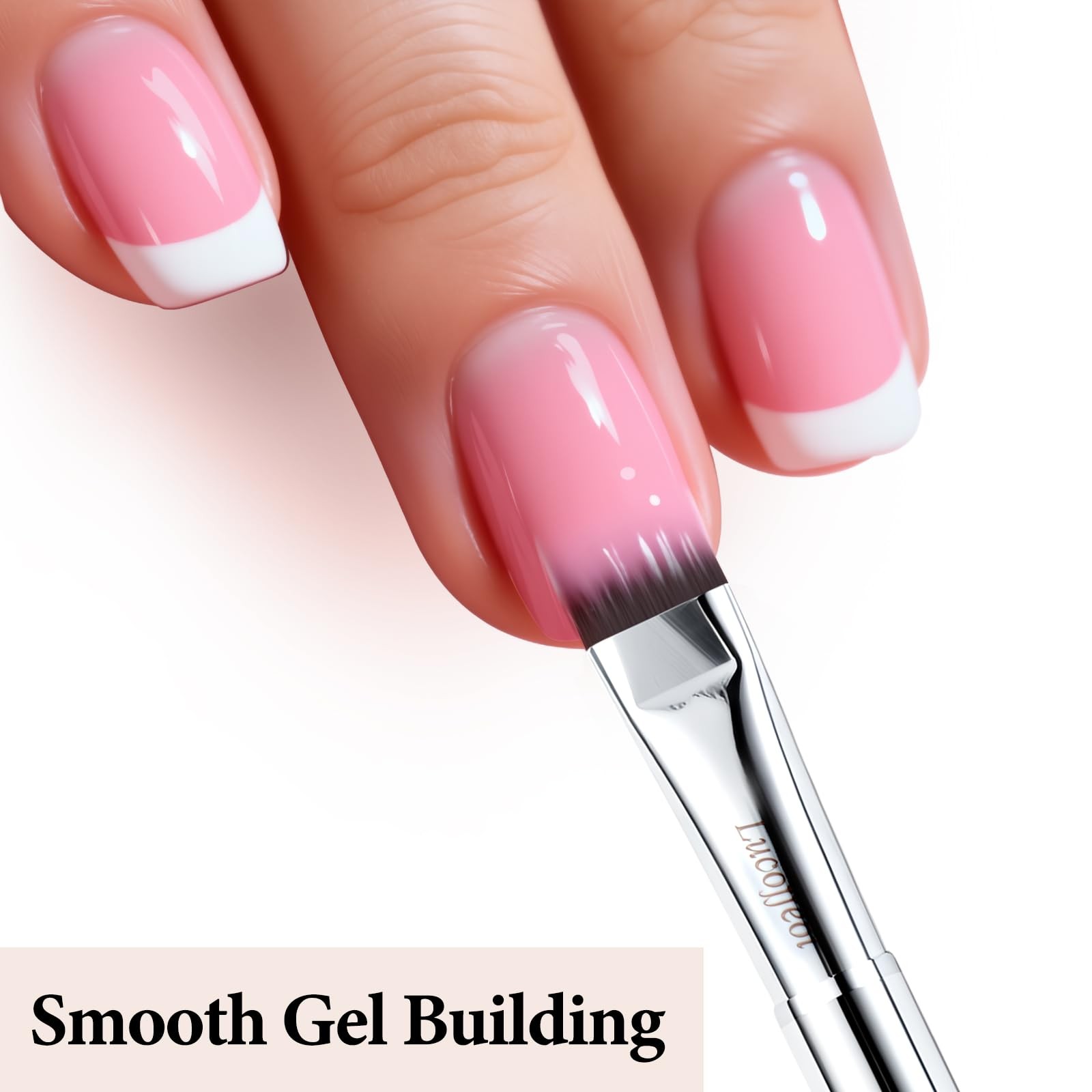 Nail Art Brush,2-in-1 French Tip and Cuticle Cleanup Brush for Polish,Profess…