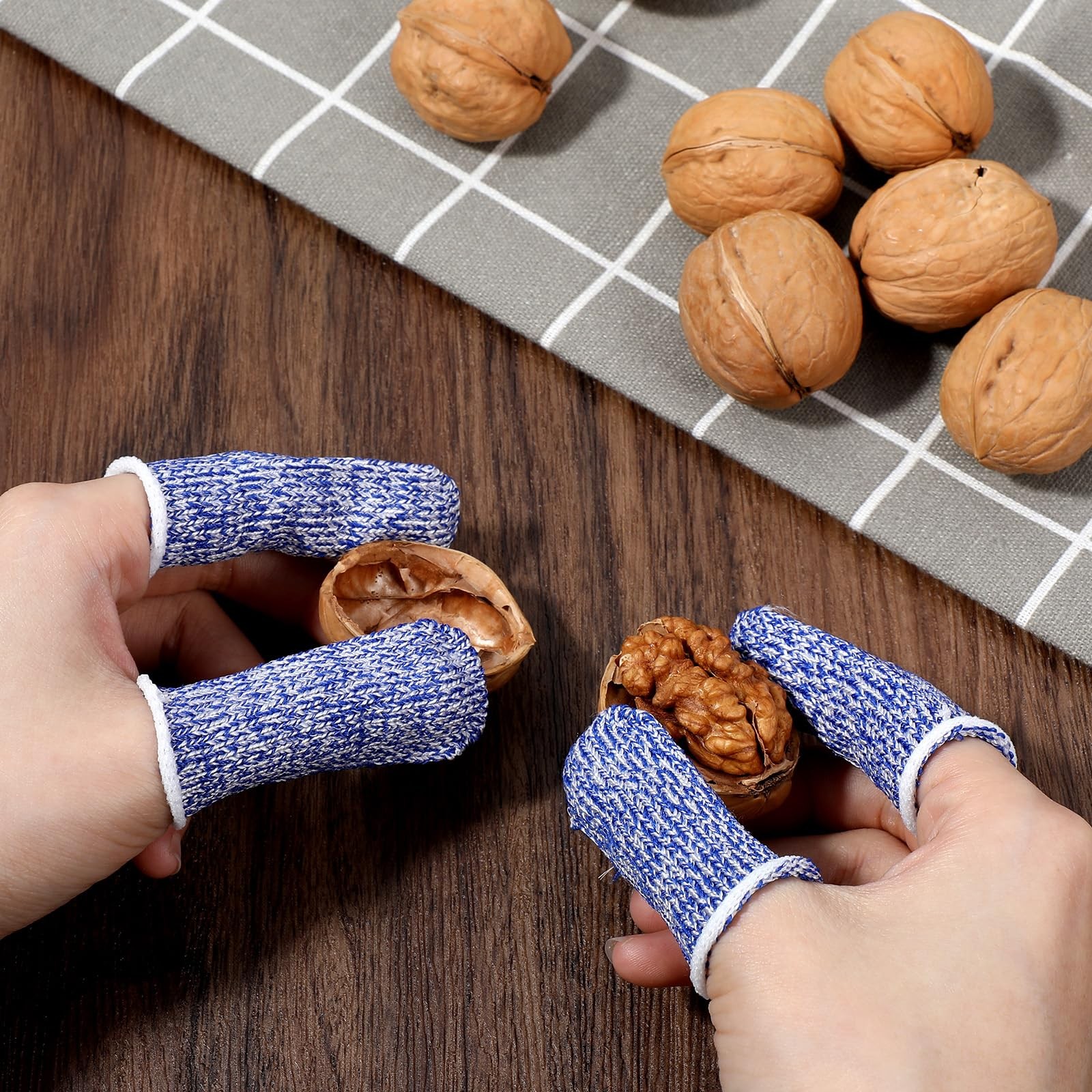 YBEATY 24PCS Finger Cut Resistant Protector Gloves Cots Breathable Reusable D…