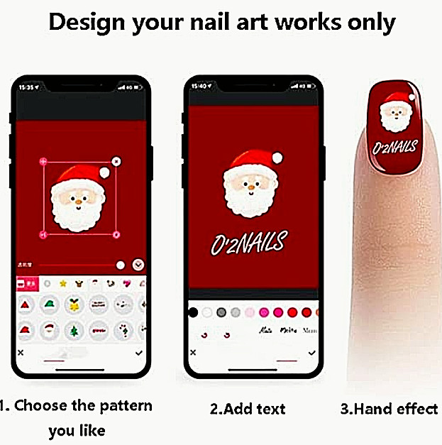 O’2Nails Nail Printer 3D App Control Nails Art Machine Nail Salon Portable Home