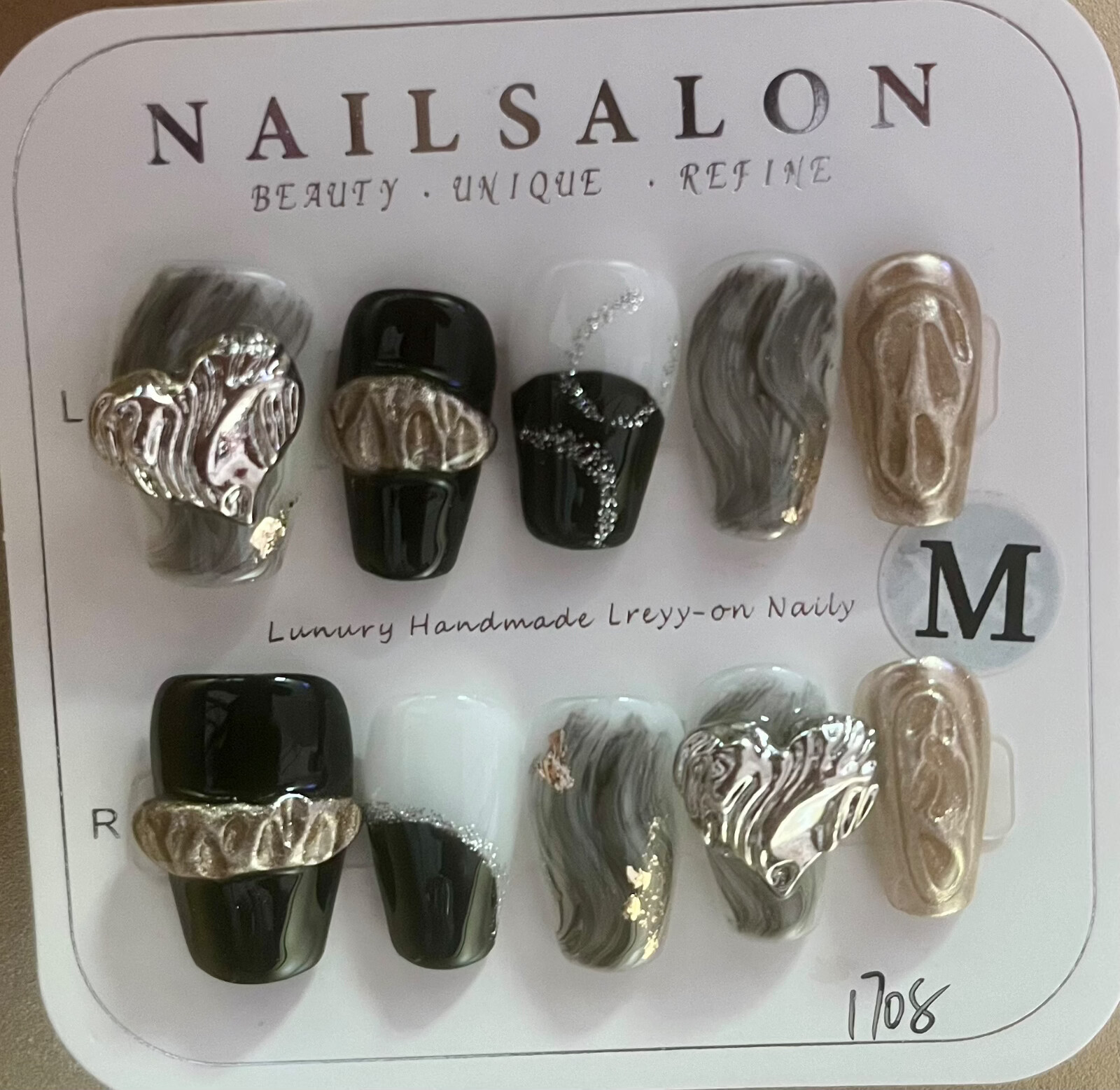 24Set Lot Price $119.99,100%Hand Made press on Nail, Free Glue&Essential Tools