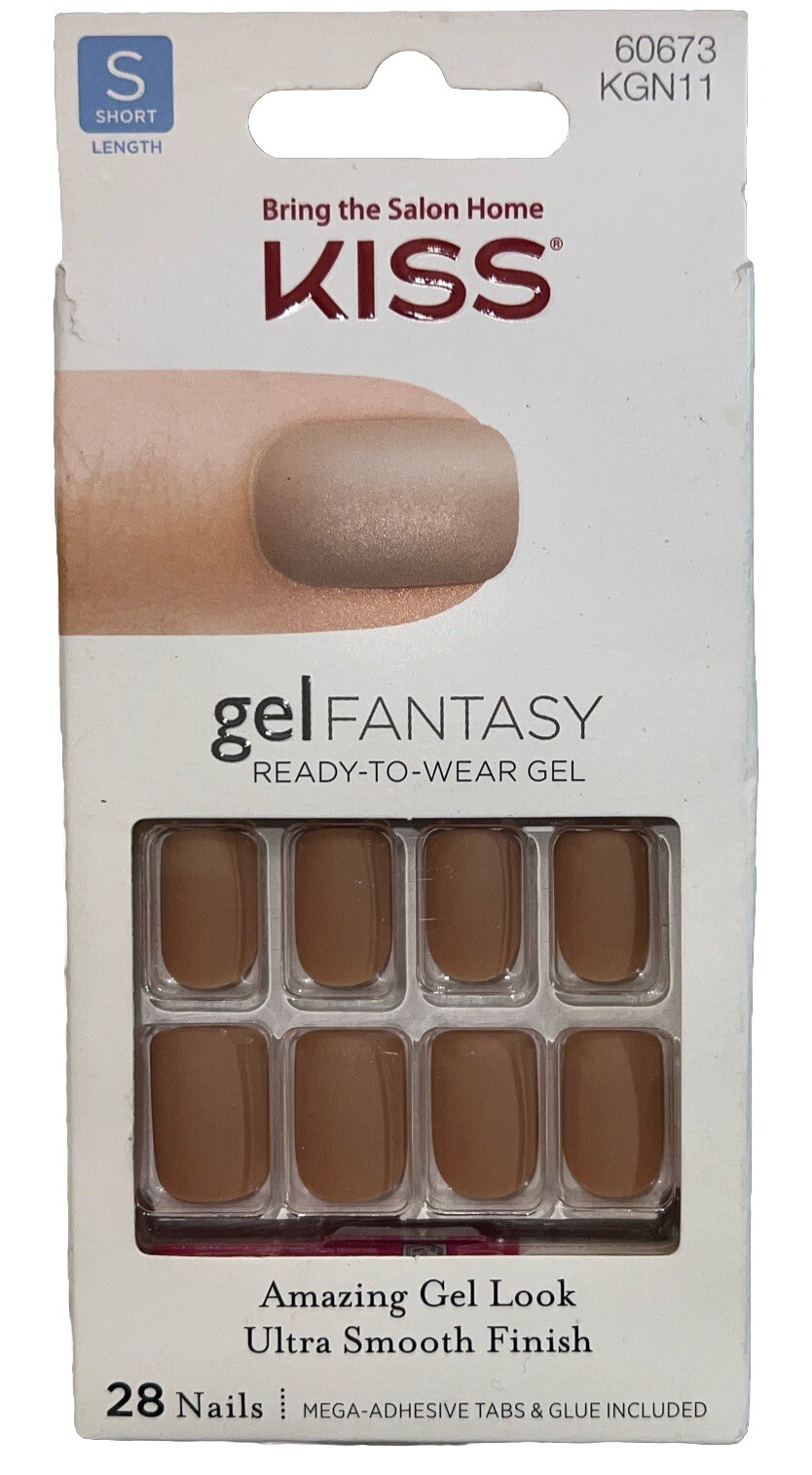 KISS Gel Fantasy Nails Matte #60673 TIGHT FIT (New/Discontinued) See All Photos