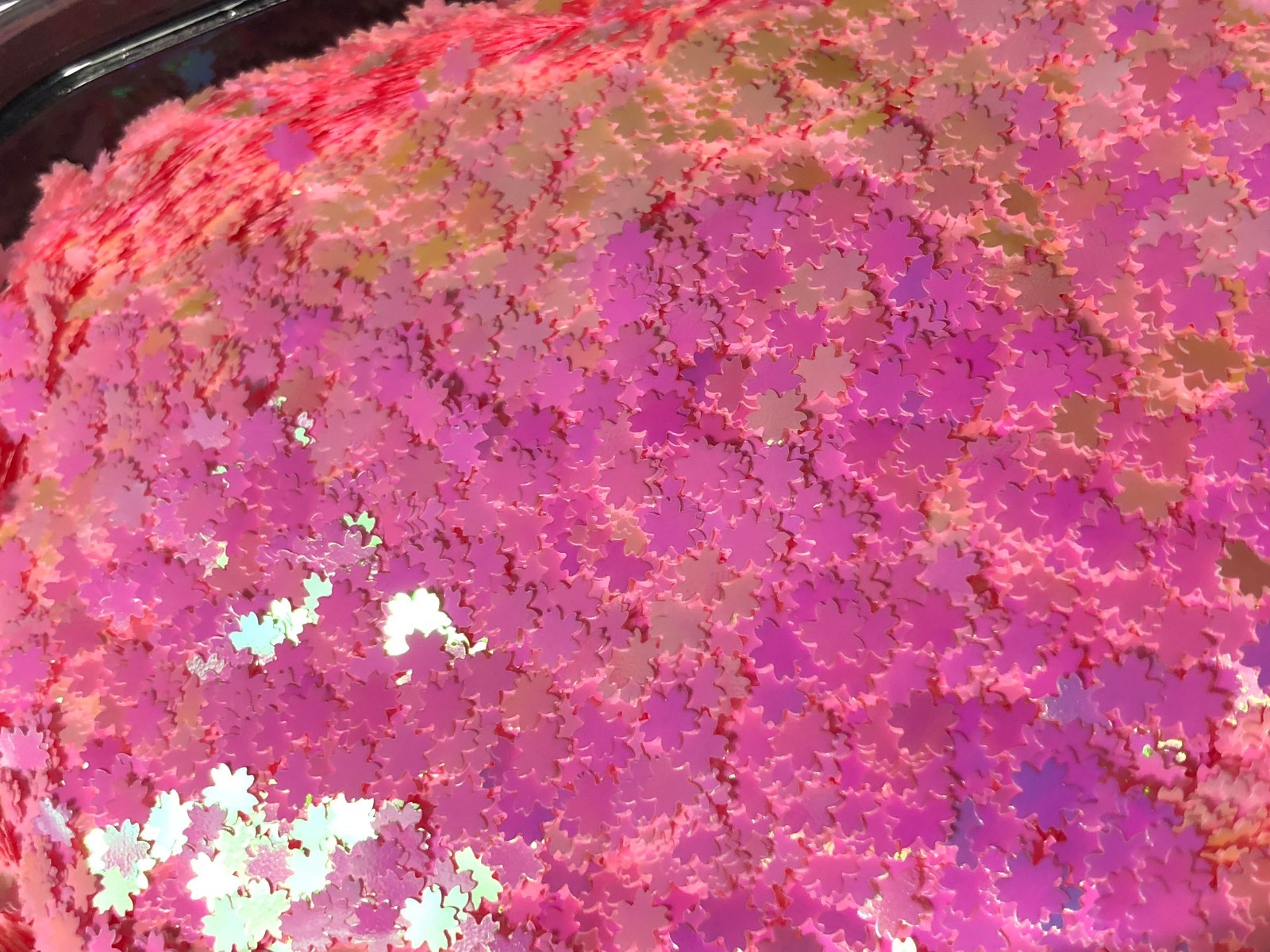 Cherry blossoms spangle nail art glitter shapes sequin Solvent Resistant USA