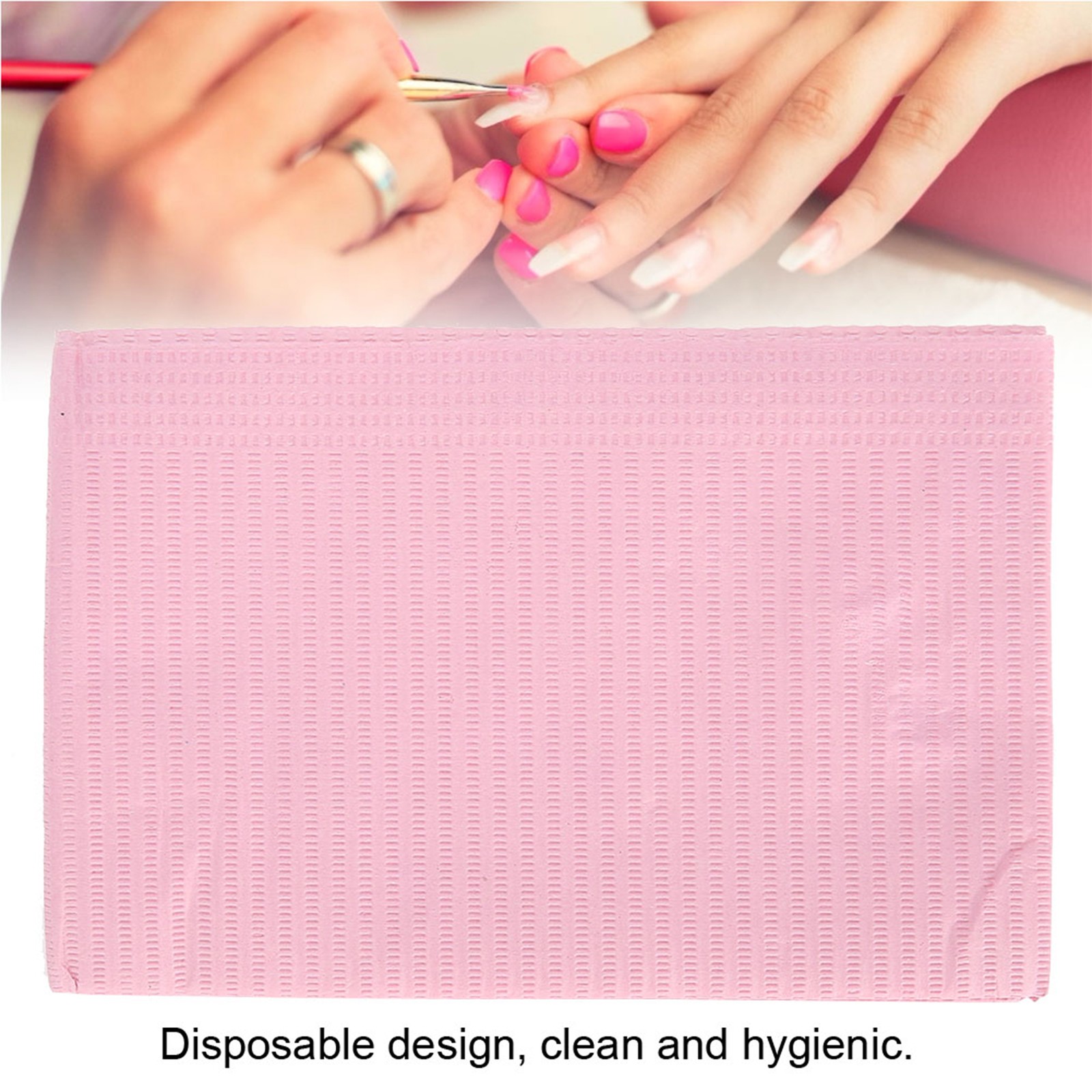 125pcs Nail Art Table Mat Soft & Waterproof For Manicure At Salon Excellent