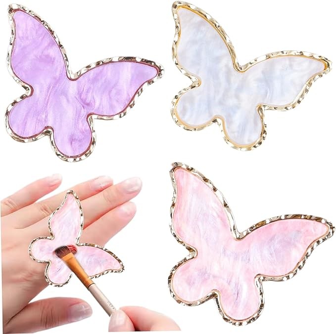 Irregular Nail Polish Palette Resin Nail Art Mixing Palette Ring Professional