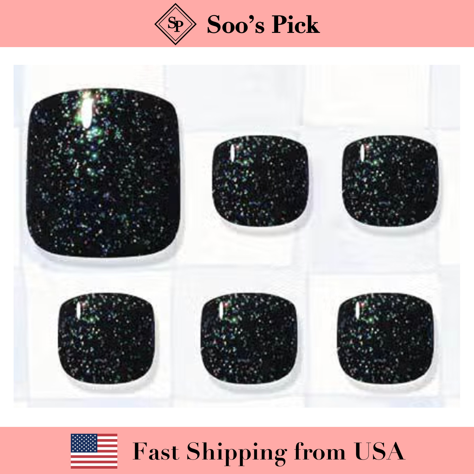 DASHING DIVA Magic Press Premium Pedi-Cosmic Sparkle (🇺🇸 US Seller)Rare Design