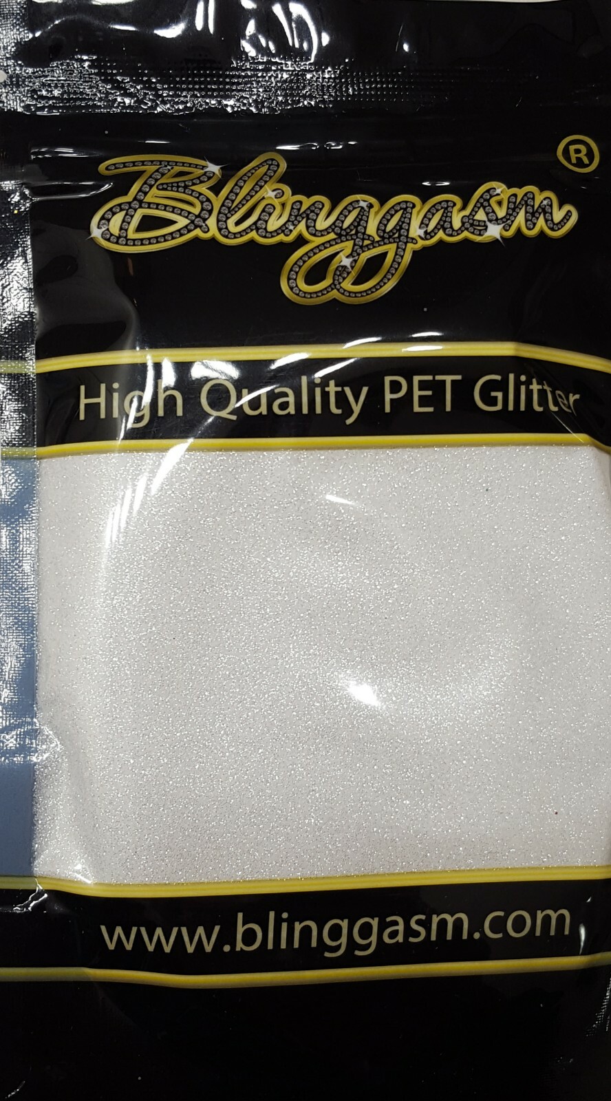 METALLIC SOLVENT RESISTANT GLITTER 3.5 OZ BY WEIGHT #2 BO100A SNOW