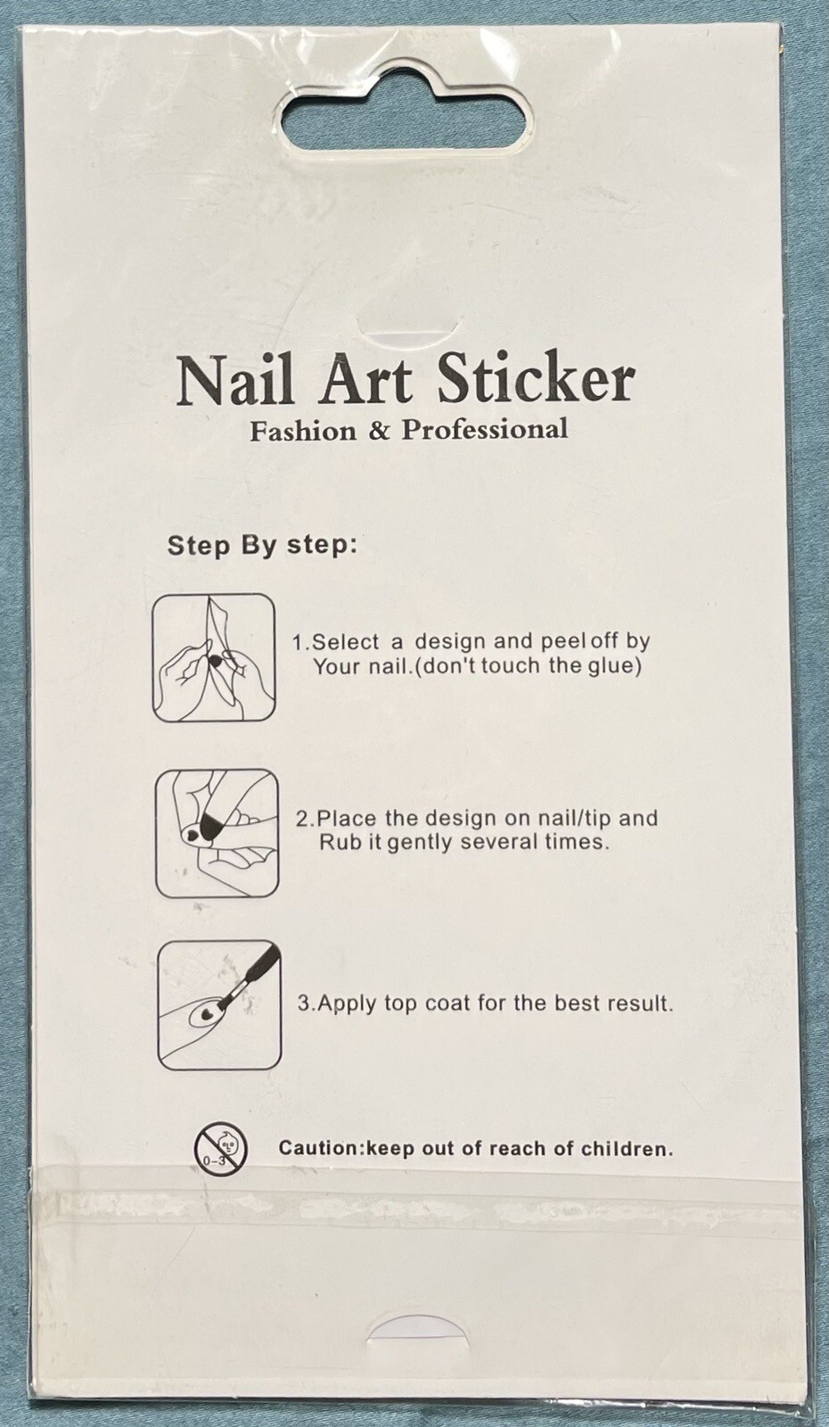 Nail Stickers Art Decal DIY Design 3D Waterproof Colorful Letter Metallic ZS-101