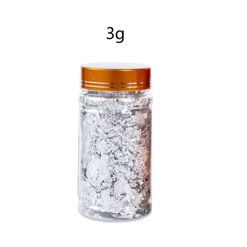 Gilding Metallic Foil Flakes Set for and Resin Jewelry Making Metal Leaf