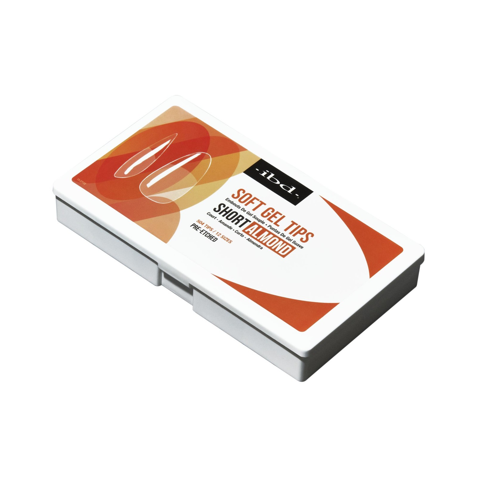 IBD Clear Soft Gel Tips – Short Almond, 504 ct.