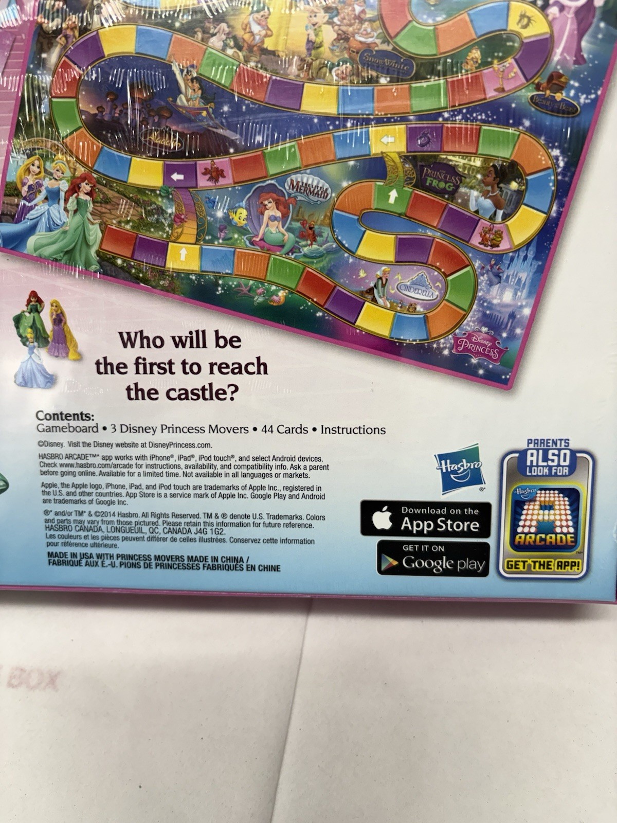 Hasbro Gaming Candy Land Disney Princess Edition New