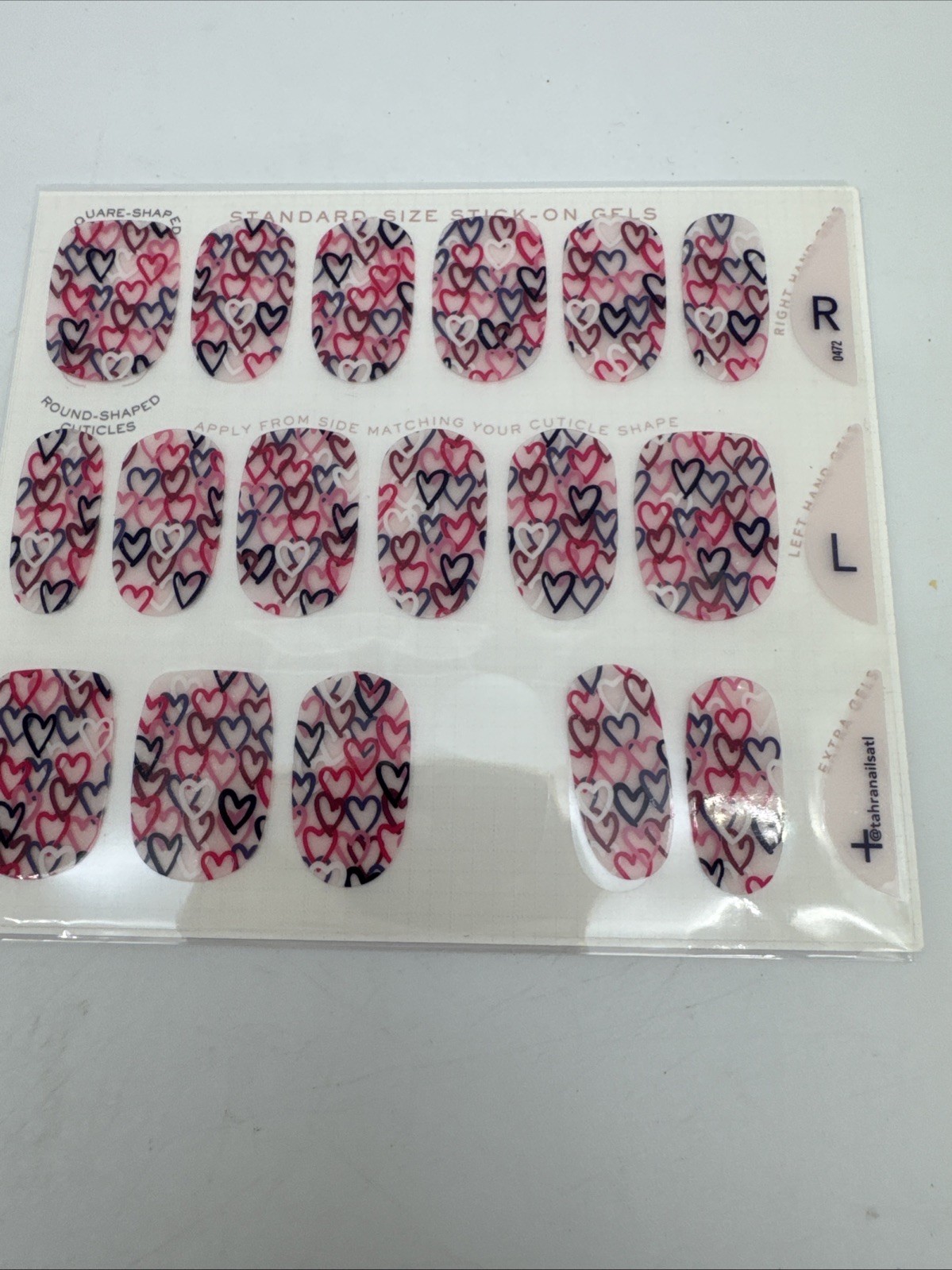 ManiMe Stick-On Gels Press-On Nails Lot 6 Pink Vegan Cruelty-Free