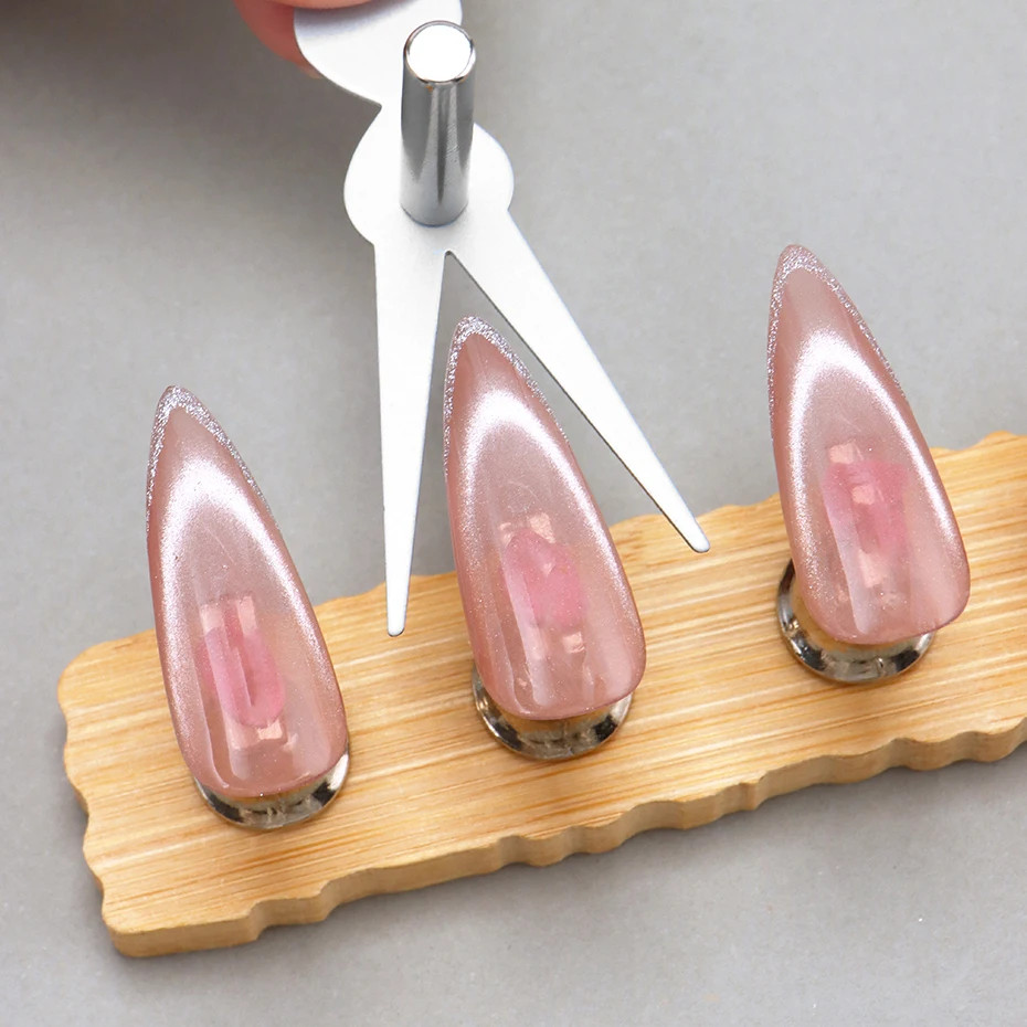 6pcs Cat Eye Nail Magnet Tool Set, French Tips Cat Eye Heart Magnets N