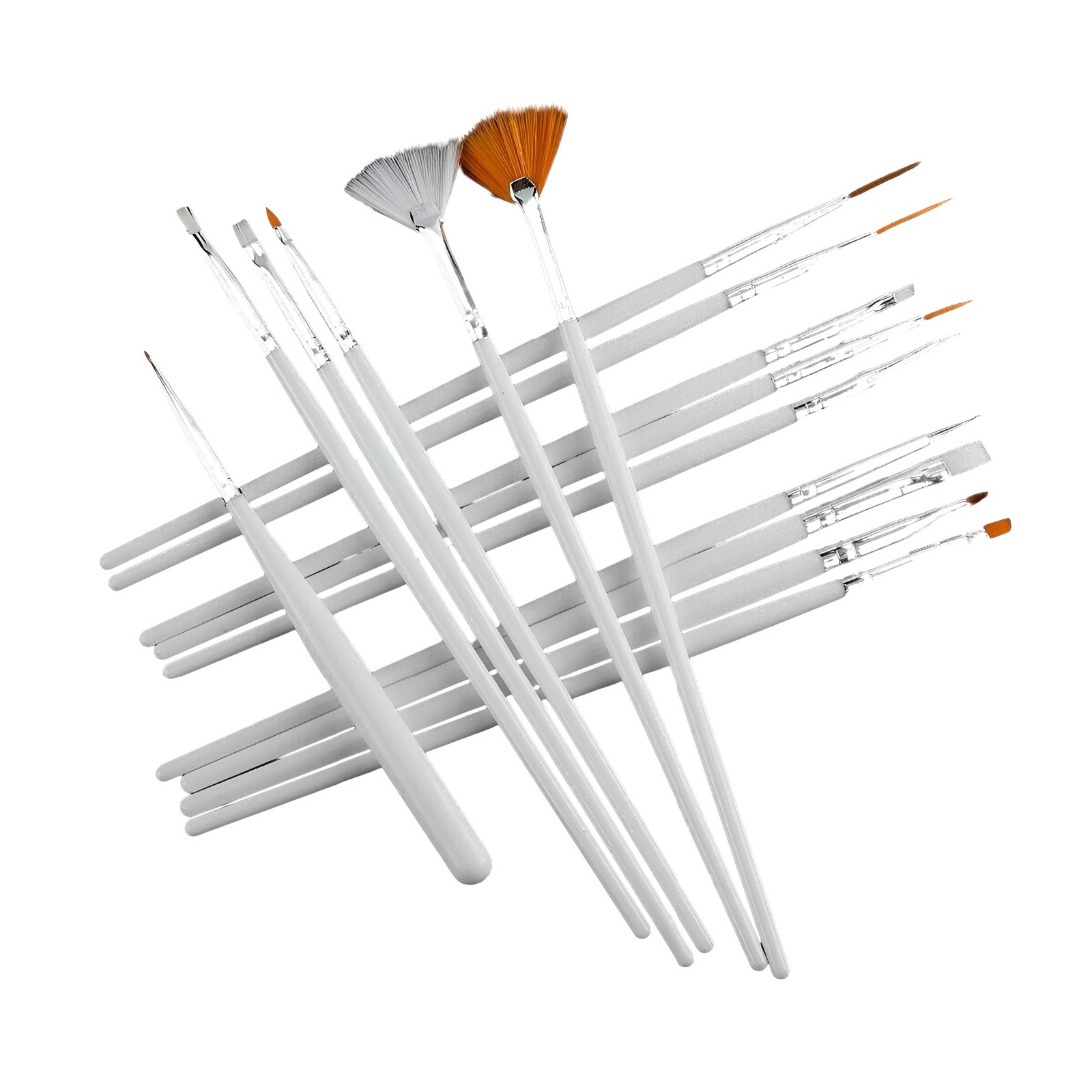 20pc Set Nail Art Design Dotting Painting Drawing Polish Brush Pen Tools Black