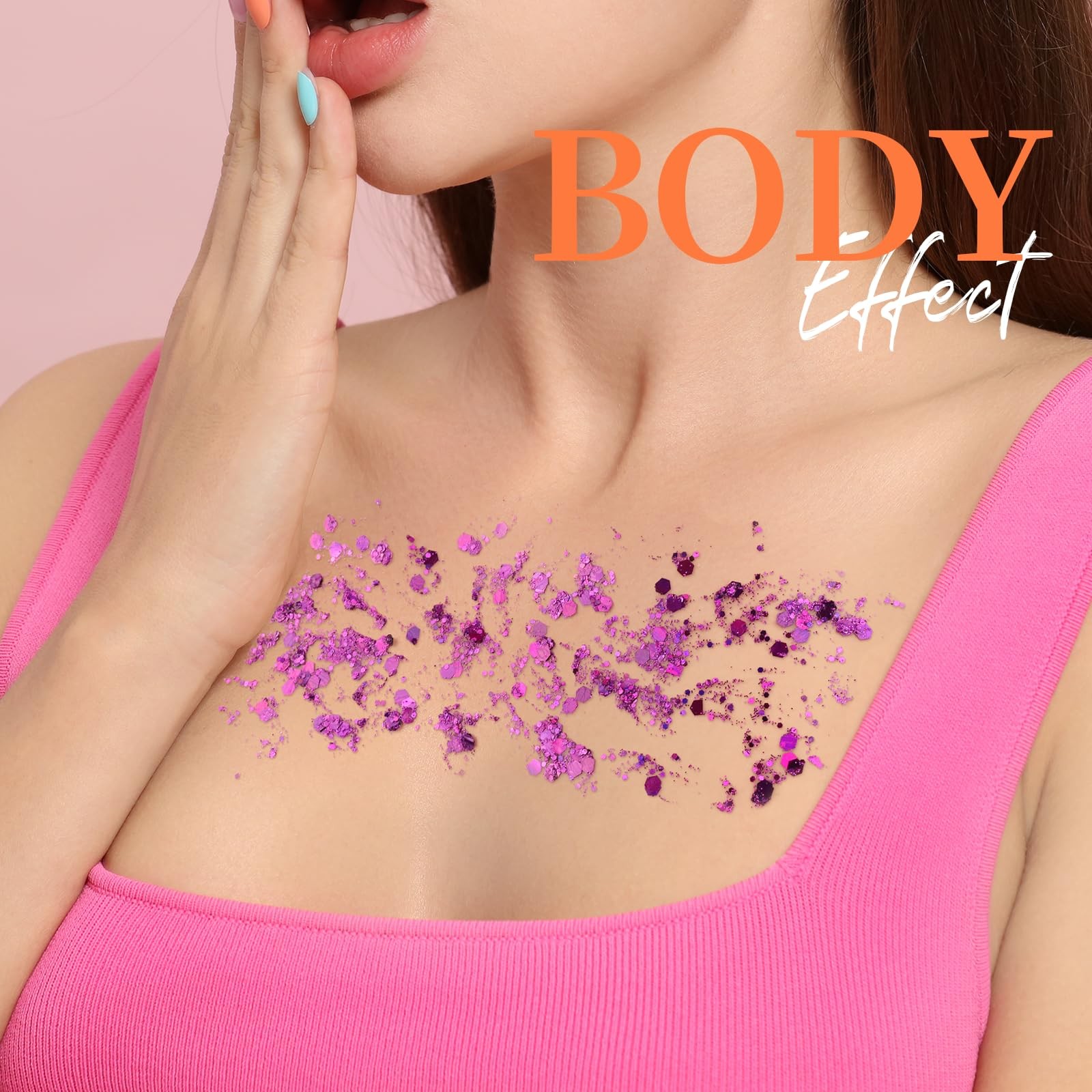 6 Colors Body Glitter Glitter for , Halloween-Themed Color , Body Hair Glitte…