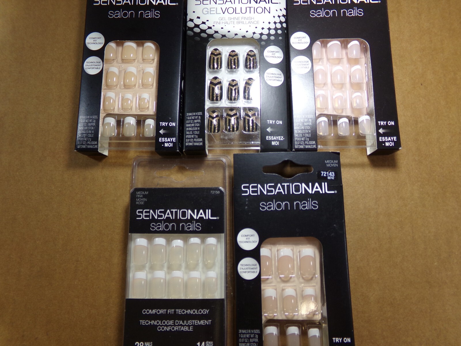 Sensational Salon Nails Manicure Easy Glue On Nails ~ Pick Your Style~NEW