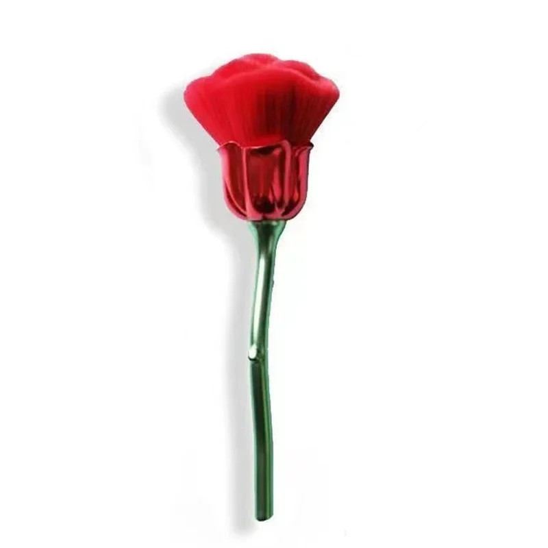 Flower Rose Nail Art Brush Remove Nail Dust Brushes Acrylic UV Gel Polish Powder