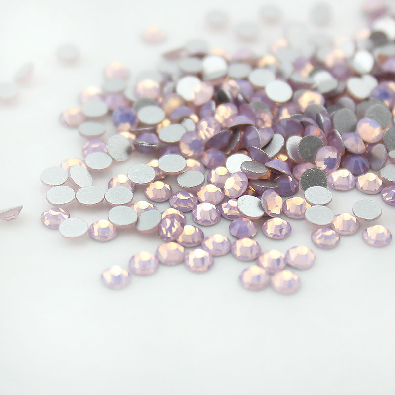 Machine Cut Crystal Opal Nail art Rhinestones Glitter Flatback Nails Decoration