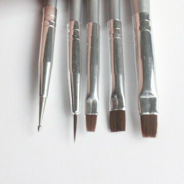 1pc 7pc Nail Brush Set Brushes Dotting Tool Art Design Kit Flat Builder Acrylic