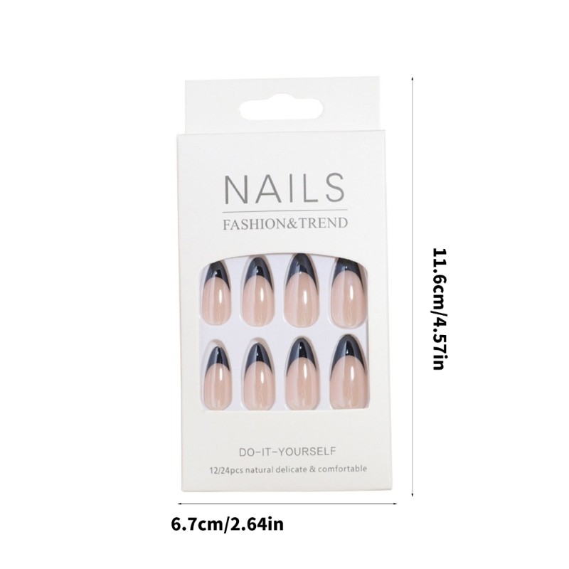 Fashion False Nail Almond Medium Artificial Nail Press On Nail for Any Occasion
