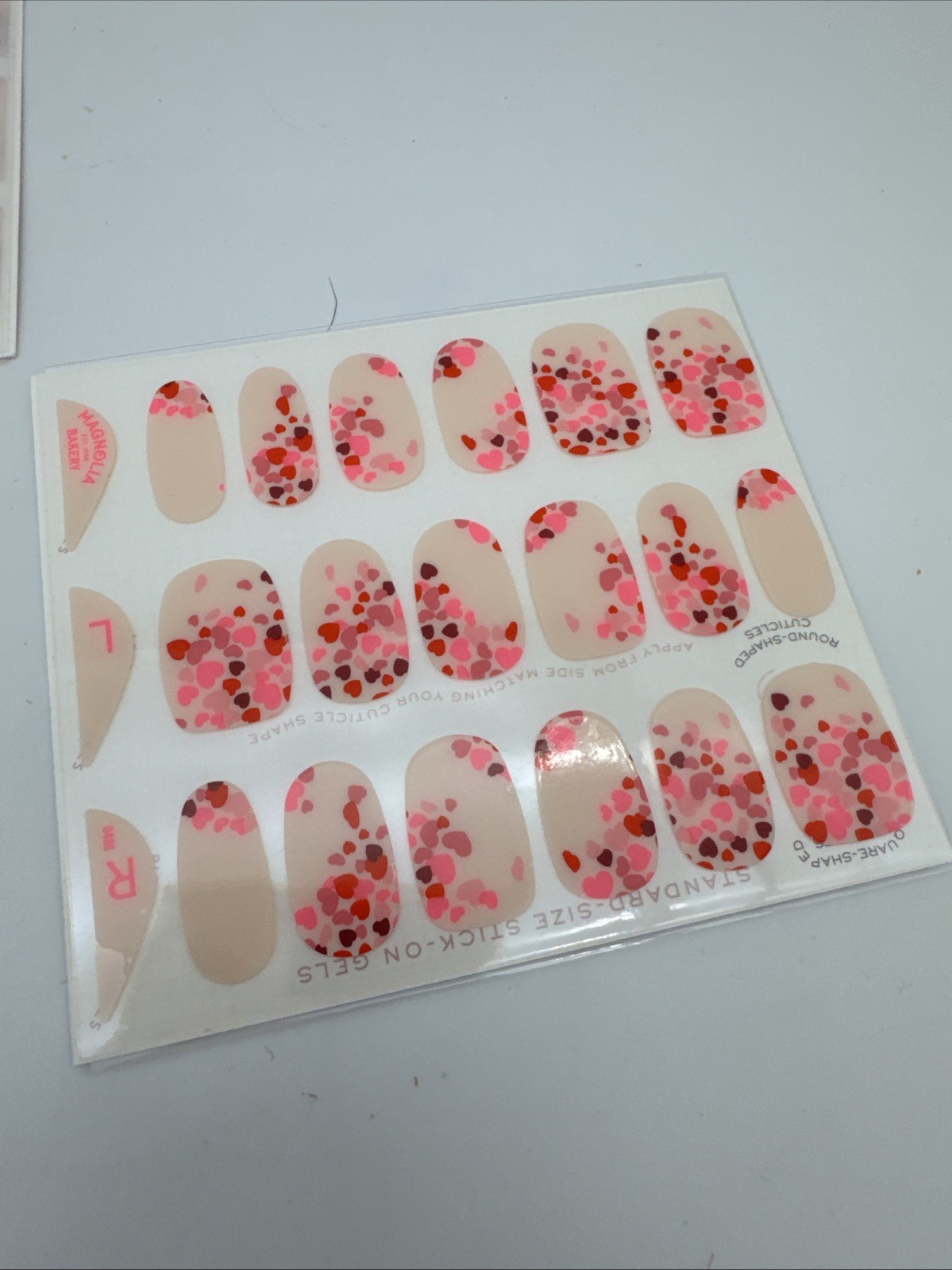 ManiMe Stick-On Gels Press-On Nails Lot 6 Pink Vegan Cruelty-Free