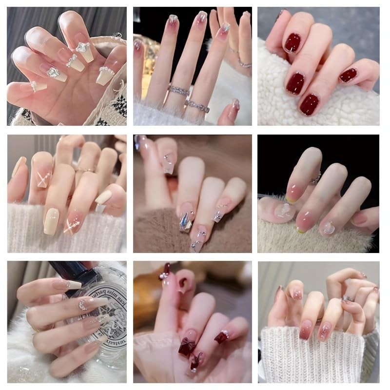 Practice Hand for Acrylic Nails Soft Touch Mannequin left, Beige