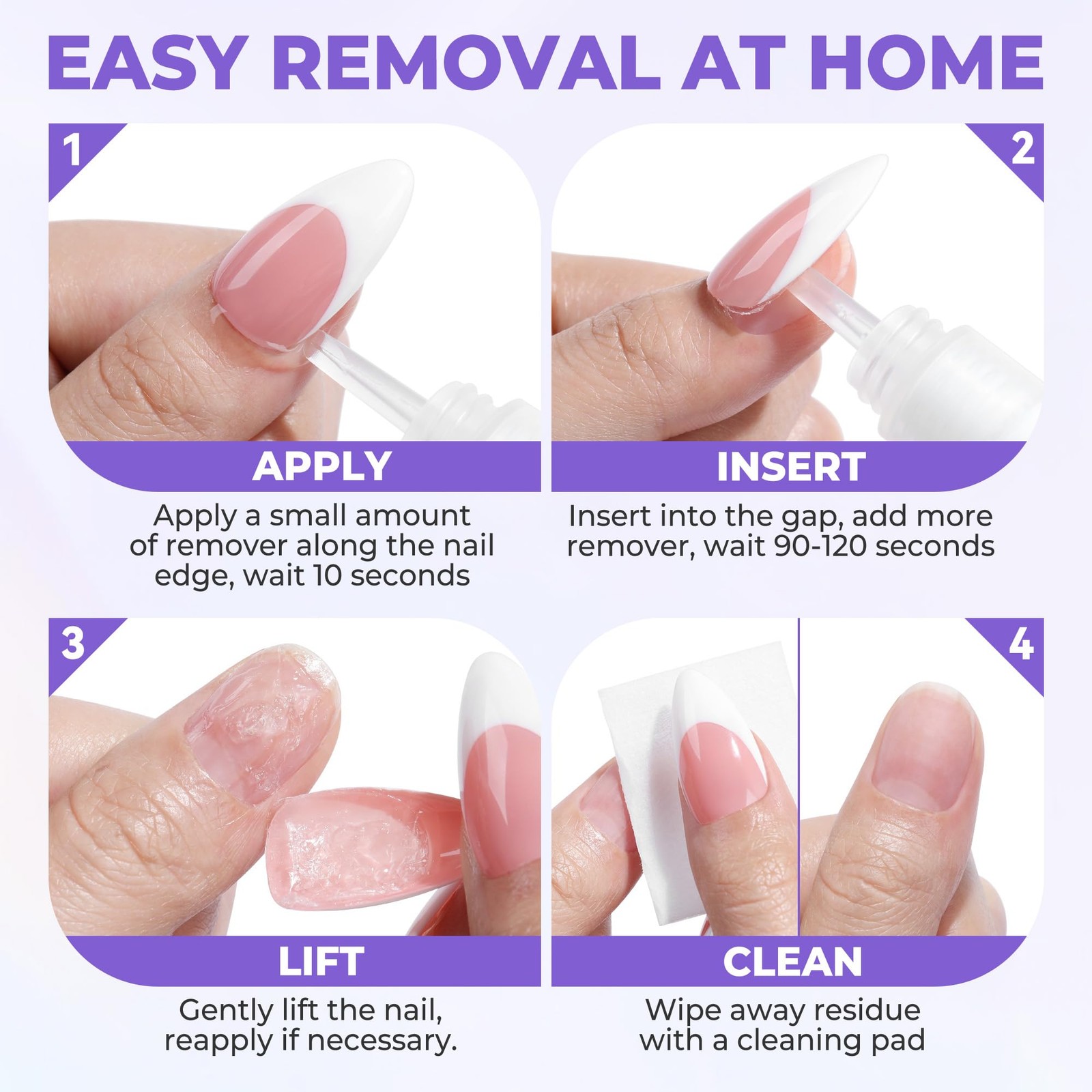 Luckyfairy 30ml Nail Glue Remover: Multi-functional Press On Remover,…