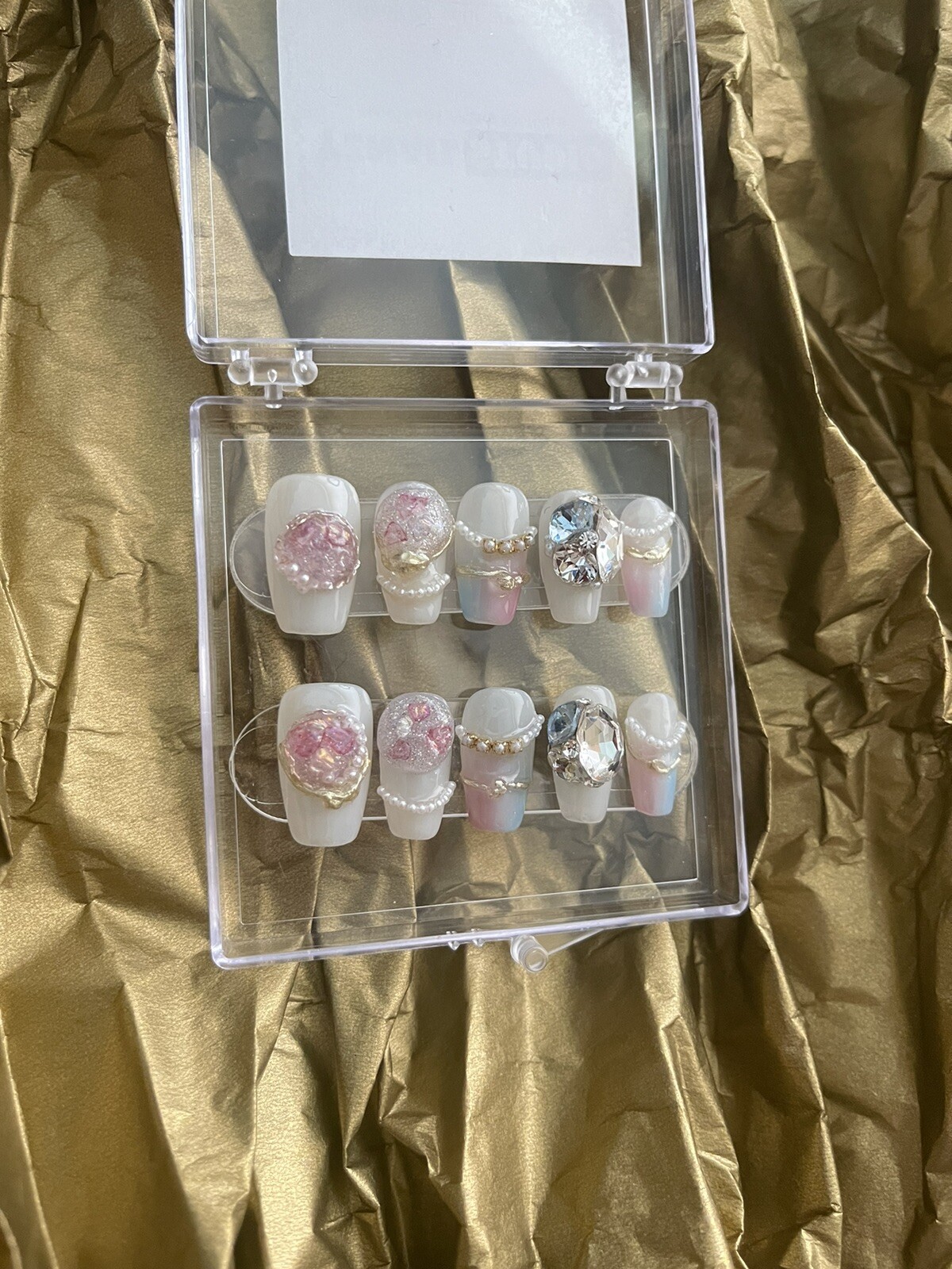 🔥CUSTOM Gel Press On False Nails set /short nail/Handmade size：S：15 11 12 11 9