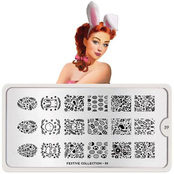 MoYou London Nail Stamping Plate – Festive 59