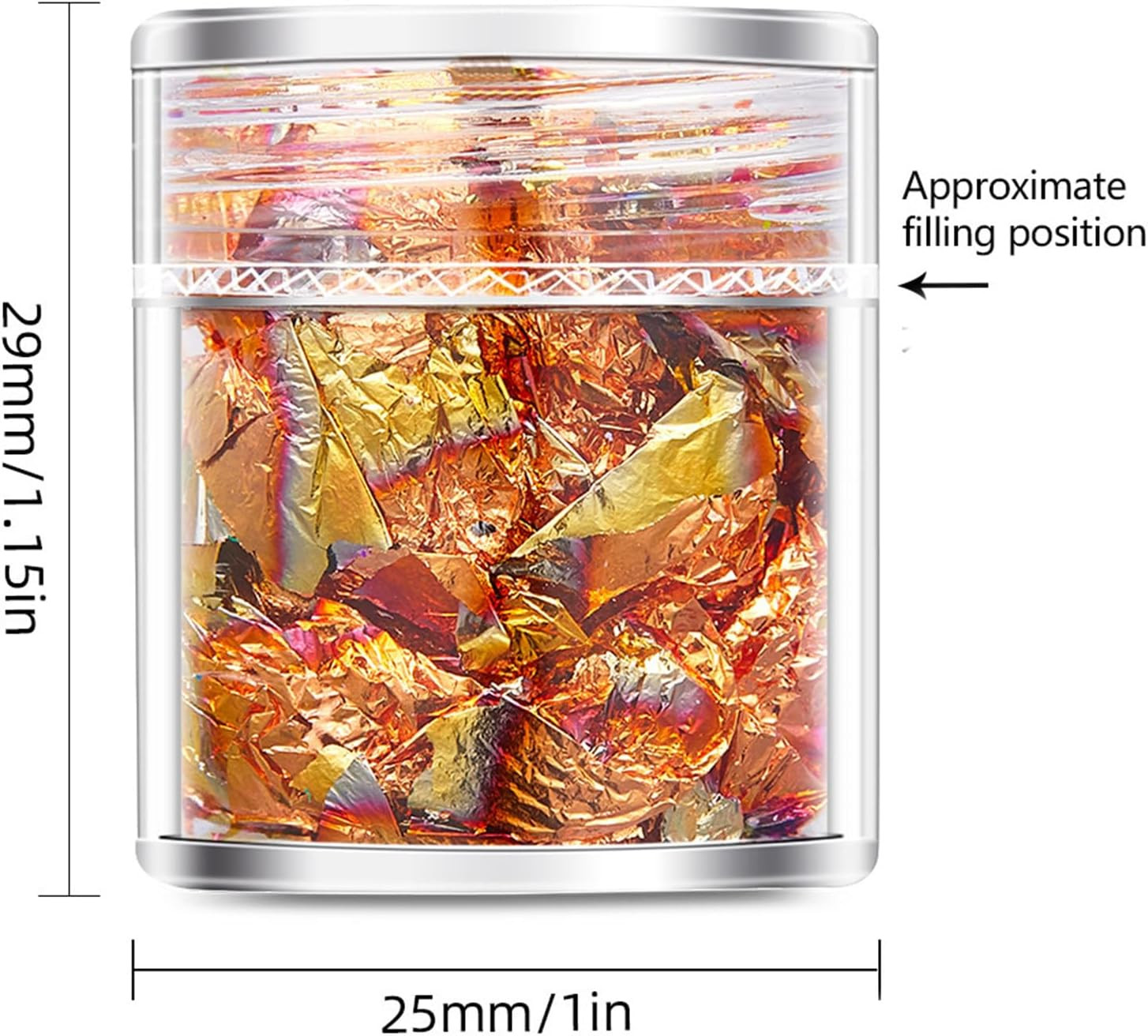 Luxurious Gold Leaf Flakes for Resin Crafts and Nail Art Foil Decorative Paper R