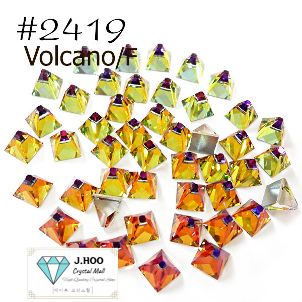 Swarovski 2419 Square Spike Flat Back 6mm (5pcs)