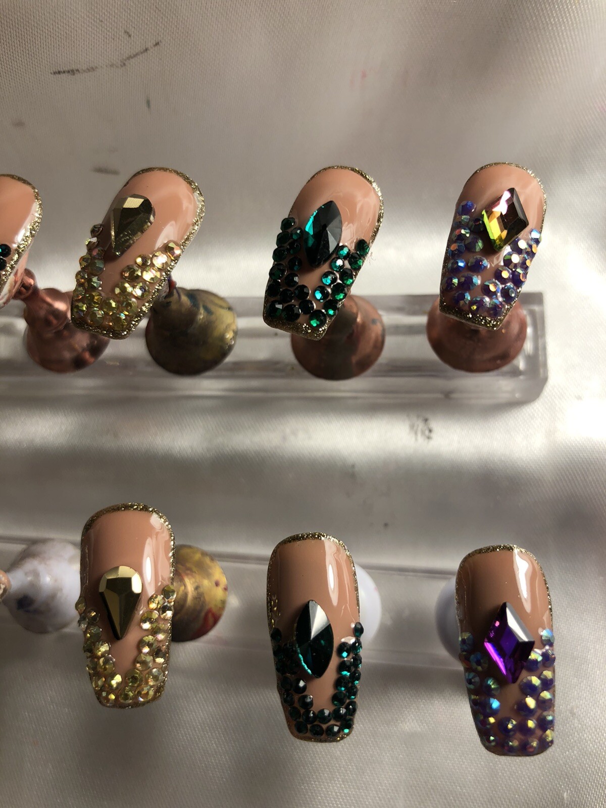 Z NAILZ! Gorgeous Handmade MARDI GRAS Press On Nails