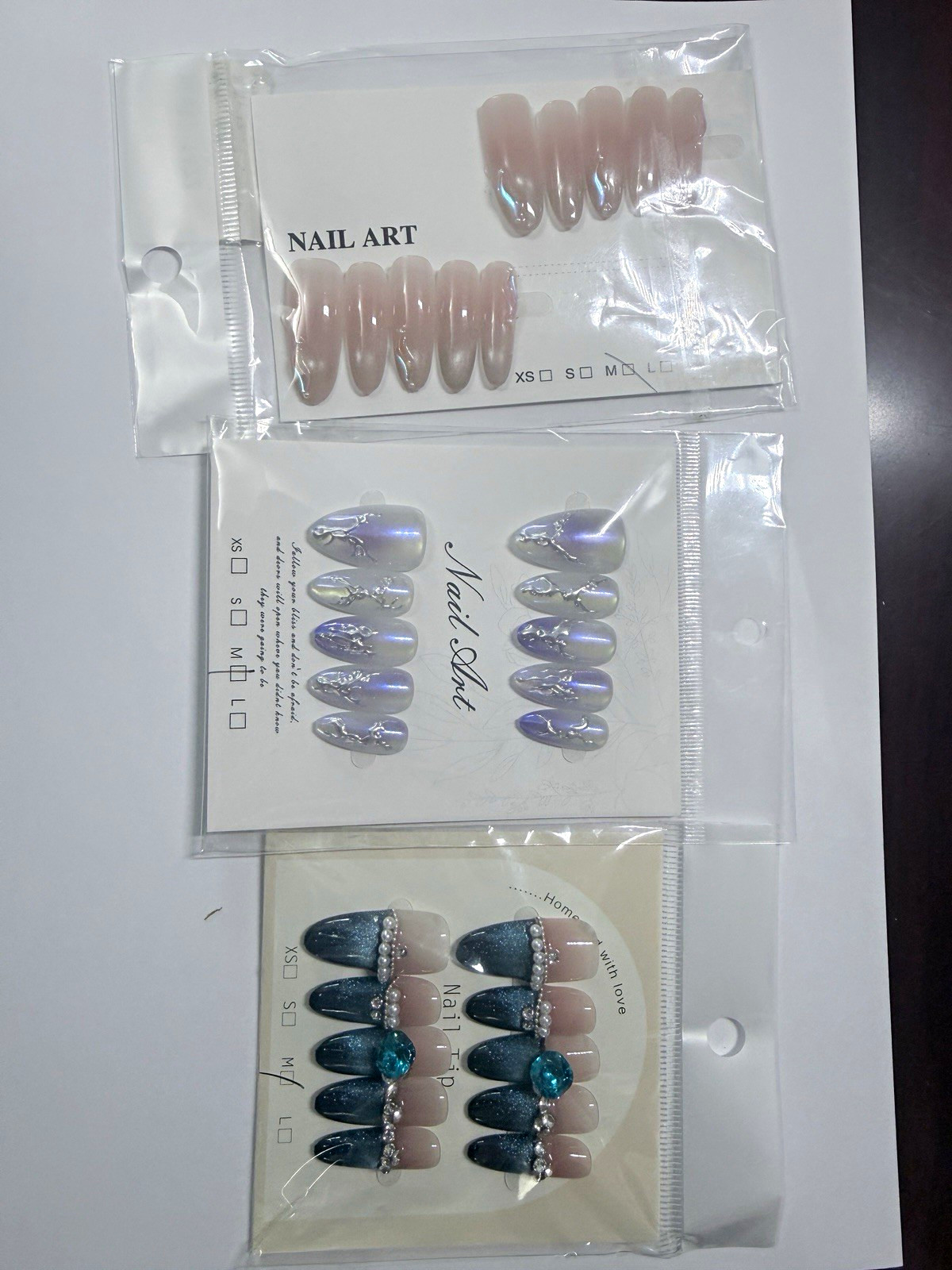 Medium size handmade Press-On Nails Set