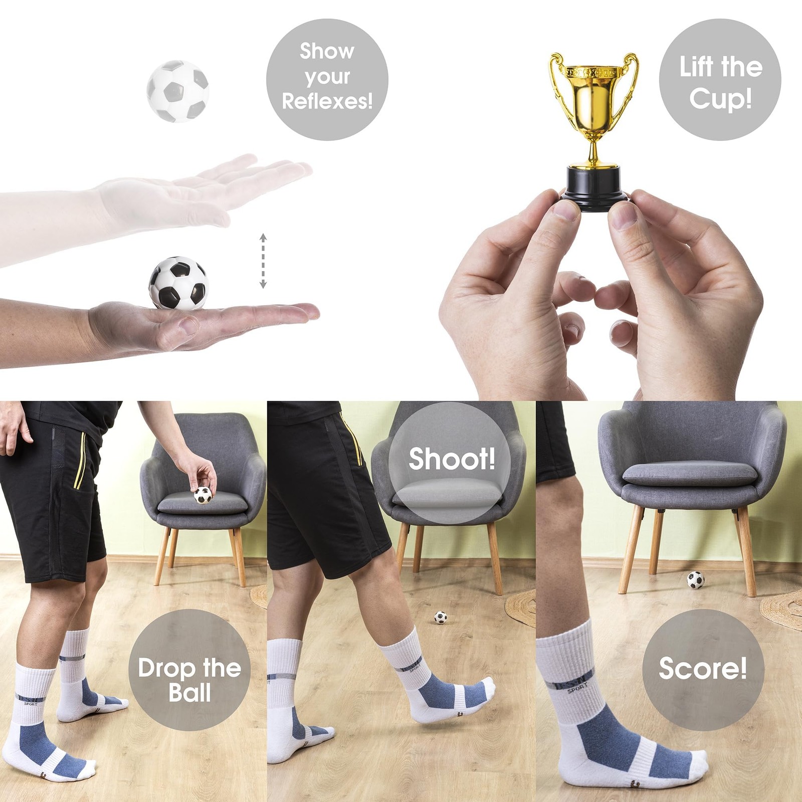 SanDim Creations Football Champions Board Game – Family 7.5 x 10 x 0.1 inches