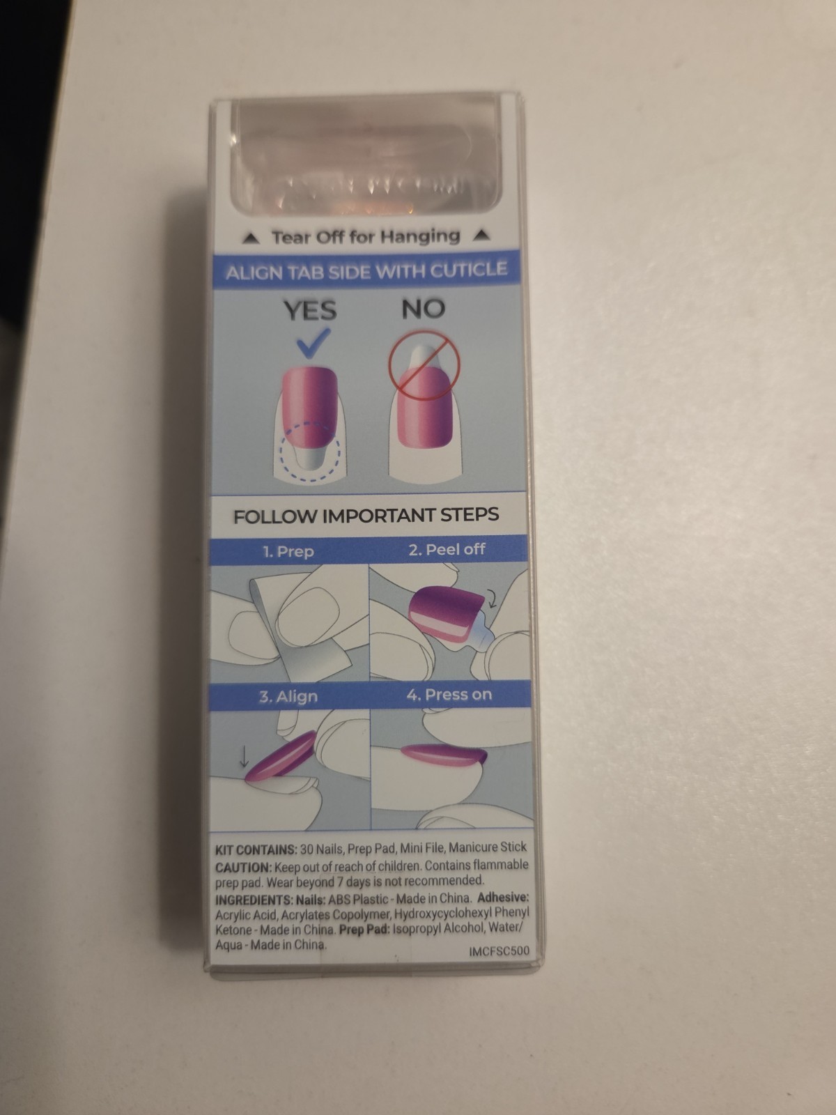 color fx impress nails short