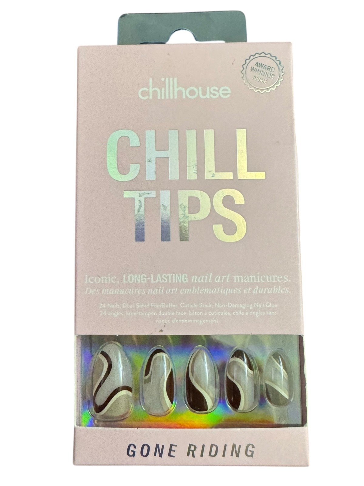 Chillhouse Chill Tips Gone Riding Press-On Nail Art Manicure 24 Nails