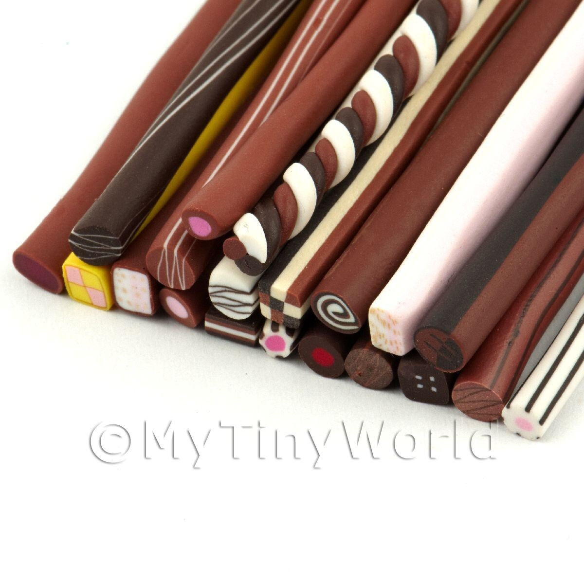 20 x Handmade Mixed Chocolate and Sweets Nail Canes