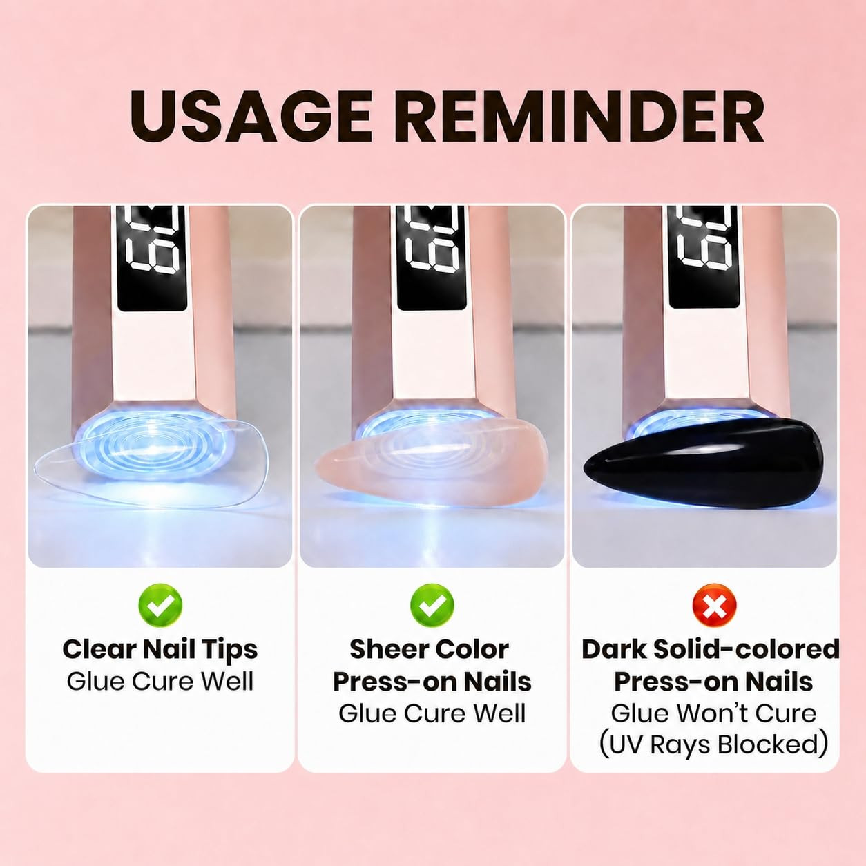 Solid Nail Glue Gel & Remover Kit for Nail Tips | Hema-Free & Tpo-Free Formula,
